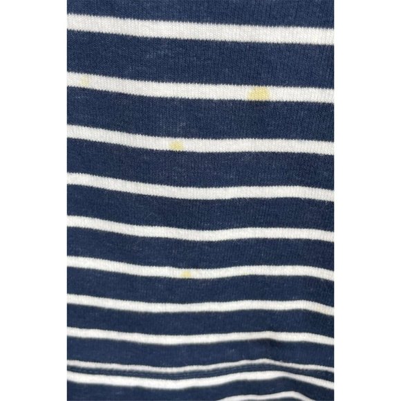 State of Mine Florida Blue Striped Womens XXL Hooded Pullover Sweatshirt Raw Hem - Picture 8 of 8